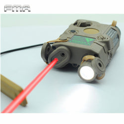 Tactical FMA Tactical Military Airsoft AN/PEQ-15 Battery Box Laser Red Dot Laser with White LED Flashlight and IR Lens Orangial - Canada Outdoors