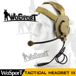 Tactical Headset III Z Tactical Bowman Elite II Mic Radio Boom Use with PTT for Walkie Talkie Helmet Communication - Canada Outdoors