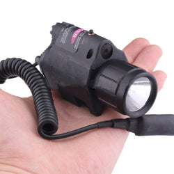 Tactical Led Flashlight 3 Mode Red Dot Laser +LED Distance Meter Hunting Weapon light Led with Remote Switch Military for Pistol - Canada Outdoors