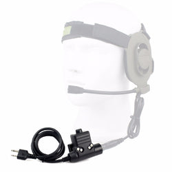 Tactical U94 PTT Cable for Icom Kenwood Midland PTT for Baofeng Talkie Bowman Elite II Headest Military Standard Airsoft Hunting - Canada Outdoors