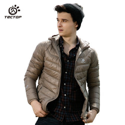 Tectop 90% White duck Down Jacket Men Winter Waterproof Windproof Thermal light trekking Camping Hiking travel coat male - Canada Outdoors