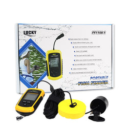 Top Quality with box Fish Finder Portable Sonar Wired LCD depth 0.7-100m fishing echo fishing depth sounder with English Display - Canada Outdoors
