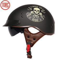Torc T55 Motorcycle Helmet Motorbike Riding Half Helmets Retro Half Vintage Helmets Moto Motocicleta Capacete Casque - Canada Outdoors
