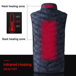 USB Heated Vest Men Women Usb Heater Tactical Thermal Warm Fishing Hunting Hiking Vest Winter Heating Vest Jacket Heated Jacket - Canada Outdoors