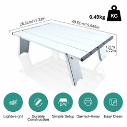 Ultralight table Outdoor mini folding portable Hiking table Desk picnic table light aluminum travel table for wild camping