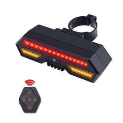 Usb Bike Tail Light Smart Brake Taillights MTB Road Cycle Rear Led Bycicle Light Wireless Remote Control Turn Signal lantern - Canada Outdoors