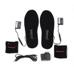 WARMSPACE USB Electric Powered Heated Insoles for Shoes With 2000MAh Rechargeable Battery Cut to Fit Size 36-46 Warm 4 Hours - Canada Outdoors