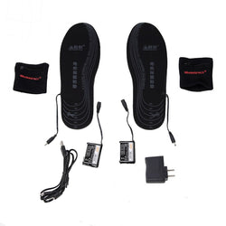 WARMSPACE USB Electric Powered Heated Insoles for Shoes With 2000MAh Rechargeable Battery Cut to Fit Size 36-46 Warm 4 Hours - Canada Outdoors