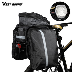 WEST BIKING Bicycle 3 in 1 Trunk Bag Road Mountain Bike Bag Cycling Double Side Rear Rack Luggage Carrier Tail Seat Pannier Pack - Canada Outdoors