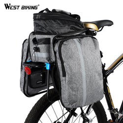 WEST BIKING Bicycle Bags Large Capacity Waterproof Cycling Bag Mountain Bike Saddle Rack Trunk Bags Luggage Carrier Bike Bag - Canada Outdoors