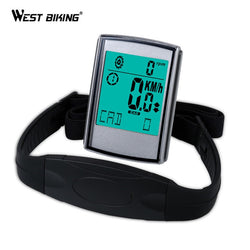 WEST BIKING Bike Computer With Cadence Heart Rate Monitor Cycling LED Bicycle Computer Wireless Odometer Speedometer - Canada Outdoors