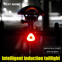 WEST BIKING Bike Taillight LED Flashlight Cycling Rear Light Lamp Auto Start/Stop Brake Sensing USB Smart MTB Bicycle Tail Light - Canada Outdoors