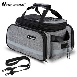 WEST BIKING Bike Waterproof Seat Pannier Pack Luggage Cycling Bag 10-25L Bicycle Pannier Bag Rear Rack Trunk Bag With Rain Cover - Canada Outdoors