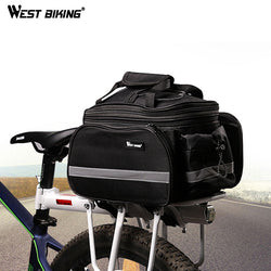 WEST BIKING Cycling Rear Rack Bag 10-25L Volume Waterproof Riding Bicycle Rear Rack Storage Luggage Bags Reflective MTB Bike Bag - Canada Outdoors