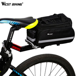 WEST BIKING Cycling Rear Rack Bag 10-25L Volume Waterproof Riding Bicycle Rear Rack Storage Luggage Bags Reflective MTB Bike Bag - Canada Outdoors