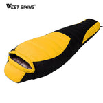 WEST BIKING Ultralight Mummy Sleeping Bag Winter Autumn Lengthened Thicken Camping Splicing White Duck Down Single Sleeping Bag - Canada Outdoors