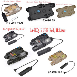 WIPSON Airsoft Flashlight SF PEQ LA-5C UHP Green And IR Laser Tactical Light Combo With Remote Light Tail Switch - Canada Outdoors