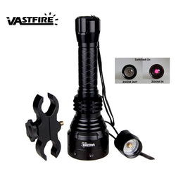 Waterproof 850nm Infrared Hunting Light 67MM Lens Adjustable Focus IR Night Vision Flashlight with Rifle Sight Laser Scope Mount - Canada Outdoors