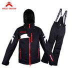 Wild Snow Professional Ski Suit Waterproof Windproof Winter Snow Suits Male Winter Skiing Snowboarding Jacket Pants Sets Brand - Canada Outdoors