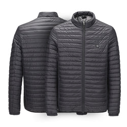 Winter Outdoor Intelligent Heating Jacket Electronic Slim Heating Cotton Clothes USB Front Rear Heating Down Windproof Thermal - Canada Outdoors