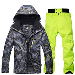 Winter Ski Suit Men Waterproof Thermal Ski Jacket+Snowboard Pant Male Outdoor Skiing And Snowboarding Snow Ski Suit Free Freight - Canada Outdoors