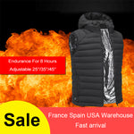 Winter Thermal Heated Vest USB Infrared Electric Men Women Heating Jacket Feather Warm Casual Waistcoat hunting tactical vest - Canada Outdoors