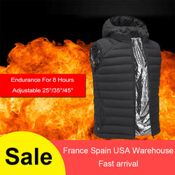 Winter Thermal Heated Vest USB Infrared Electric Men Women Heating Jacket Feather Warm Casual Waistcoat hunting tactical vest - Canada Outdoors