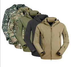 by dhl or ems 50pcs New Military Tactical Jacket Men Outdoor Winter Thermal Breathable Waterproof Windproof Soft Shell - Canada Outdoors