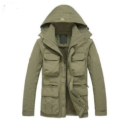 by dhl or ems 50pcs hot  jacket men hot sale man jacket large trench winter coat autumn thick cotton outerwear - Canada Outdoors