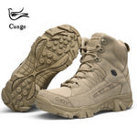cunge Men Outdoor Sports Mountain climbing shoes Trekking Hiking shoes Waterproof Anti-skid Dirt-resistant Tactics shoes - Canada Outdoors
