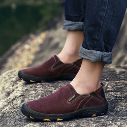 men hiking shoes summer breathable men outdoor climbing sport trekking shoes genuine leather camping hiking shoes men sneakers - Canada Outdoors